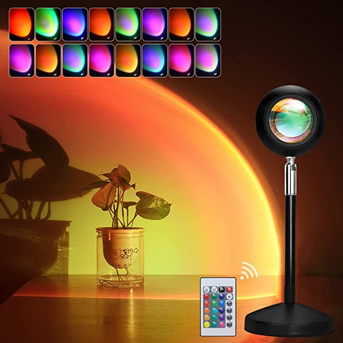 Simple noon-MoonlitDreams RGB Sunset Projection Lamp
