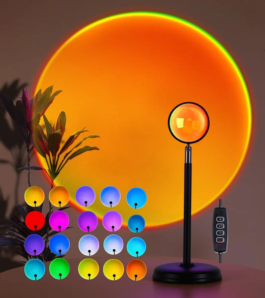 Simple noon-MoonlitDreams RGB Sunset Projection Lamp