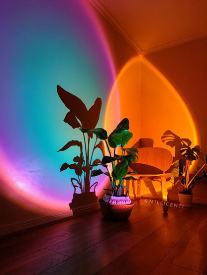 Simple noon-MoonlitDreams RGB Sunset Projection Lamp